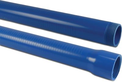 Filterrohr PVC-U Innengewinde x Außengewinde Blau