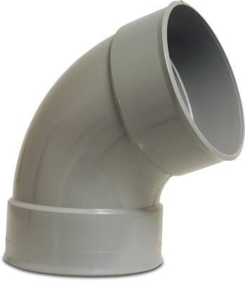 Łuk 67° PVC-U KW szary