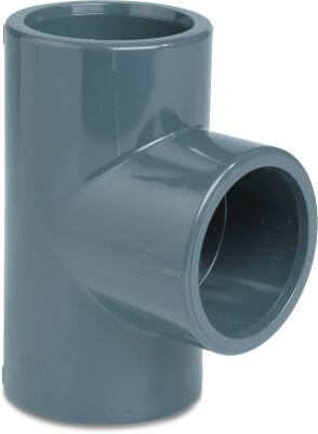 Profec T-piece 90° PVC-U WRAS 16 bar imperial glue socket grey