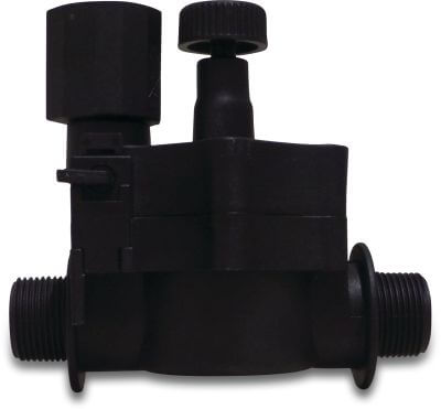 Rain Électrovanne renforcé de fibre de nylon filetage mâle noir type RN155 Plus