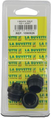 La Buvette Bouchon + joint 1/2" F11 en paquet de 3 (1090926)