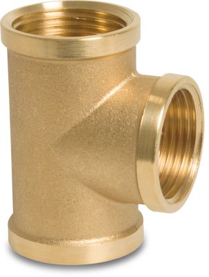 Nr. 130 T-Stück 90° Messing Innengewinde