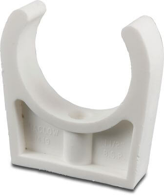 Pipe bracket PP white type Maclow