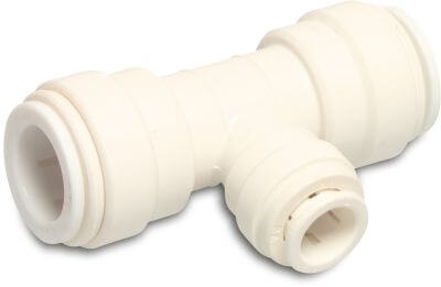 Speedfit T-koppling 90° reducerad POM DVGW/KIWA/WRAS 10 bar push-in vit
