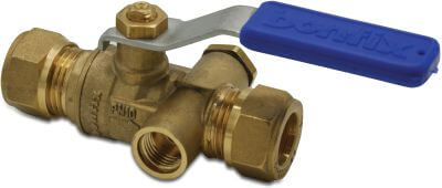 Bonfix Robinet d’arrêt laiton KIWA 10 bar à serrer