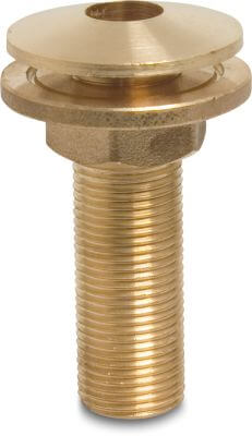 Profec Nr. 1147 Doorvoer messing 40 bar buitendraad