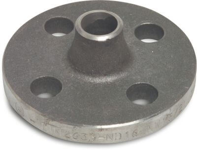Profec Flange welding neck steel DIN flange x butt welding black