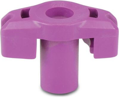 NaanDan Buse à tête en plastique 5,0mm pourpre type 233