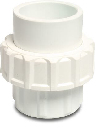 Koppeling PVC-U 16 bar imperial lijmmof wit