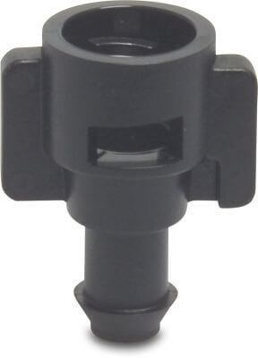 NaanDan Övergång plast bayonet F x hulling/push-in svart
