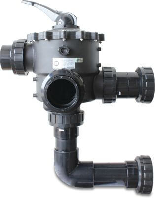 Waterco Commercial Mehrwegeventile 4 bar Typ 6-Wegeventil, komplett verrohrt