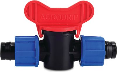 Mini Absperrhahn PP Tape Schwarz