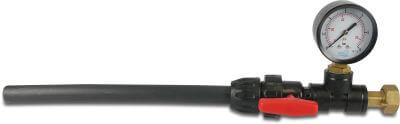 Kraanwaterdruk/-stroommeter met kraanaansluiting 0-6 bar glad x wartel binnendraad
