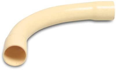 Kabelskydd krök 90° PVC-U koppling