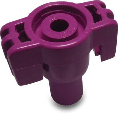 NaanDan Buse à tête en plastique 5,0mm pourpre type 5035