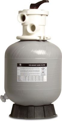 Flotide Zandfilter PE/glasvezel versterkt polyester 2,5 bar metrisch/imperial lijmmof grijs