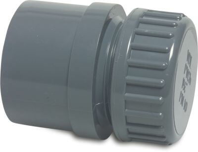 Profec Endkappensatz PVC-U 10 bar Klebemuffe/Klebestutzen x Außengewinde Grau