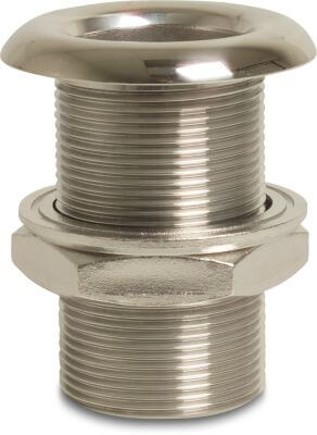 Profec Doorvoer RVS 316 buitendraad type bol