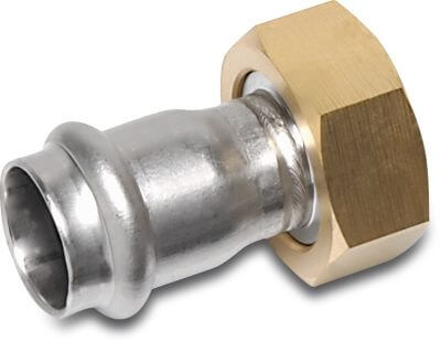 Bonfix Verschraubung Edelstahl 316L KIWA Innengewinde x Pressmuffe