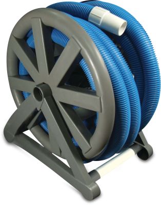 Hose reel with hose blue
