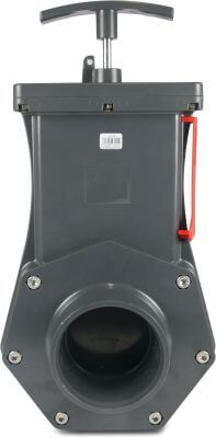 Profec Gate valve PVC-U 1,5 bar glue socket grey