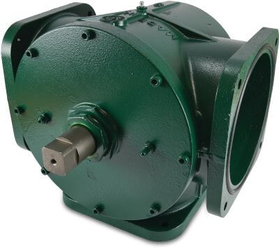 MZ 3-Wege-Kugelhahn Gusseisen 4 bar DIN Flansch Typ 0020