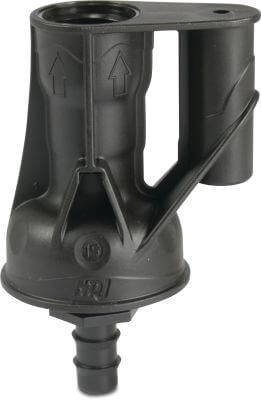 NaanDan Antidryp plastik indvendig gevind x modhage sort