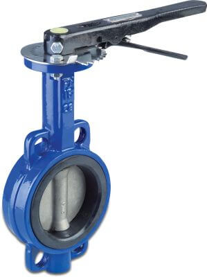 Profec Absperrklappe Sphäroguss (GGG40) 10 bar DIN Flansch Blau Typ 601