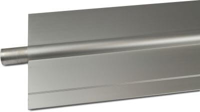 Dubbelrör aluminium slät