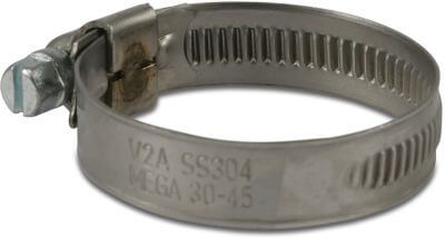 Profec Wormdrive hose clip stainless steel 304 type W4