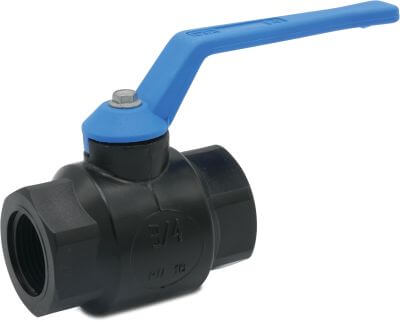 VIR Kugelhahn PP 16 bar Innengewinde Schwarz Typ 228 Arctic