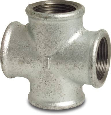 Profec Nr. 180 Cross-piece cast iron DVGW 25 bar female thread