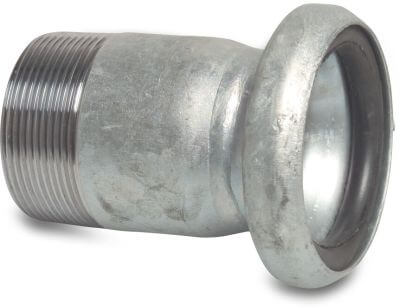 Quick coupler adaptor steel female part Bauer x male thread type Bauer S75
