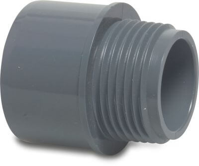 Manchon d’adaptation PVC-U collage femelle/collage mâle x filetage mâle Manchon d’adaptation PVC-U collage femelle/collage mâle x filetage mâle