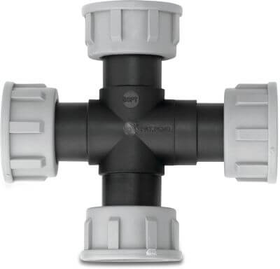 Tavlit Swivel Kreuzstück 90° PP 10 bar