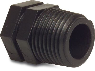 Bouchon PP 10 bar filetage mâle noir