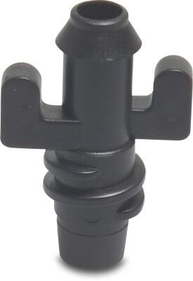 NaanDan Övergång plast bayonet M x hulling/push-in svart