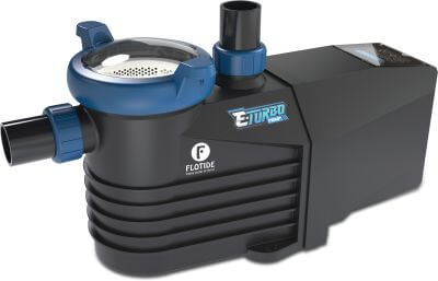 Flotide Inverter poolpumpe limforbindelse sort/blå
