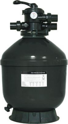 Flotide Zandfilter polyester gelcoated 2,5 bar metrisch/imperial lijmmof grijs