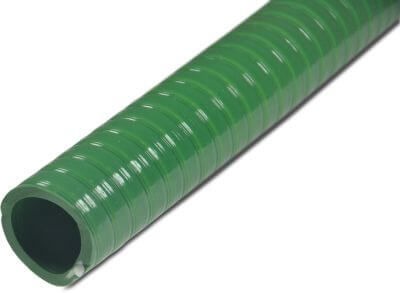 Spiral suction hose PVC green