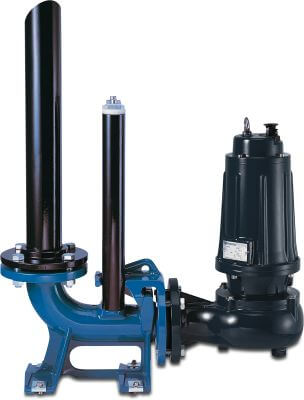 Foras Dränkbar pump gjutjärn svart/blå