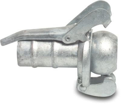 Quick coupler adaptor steel male part Bauer x hose tail type Bauer S77