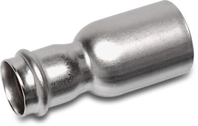 Bonfix Adaptor bush stainless steel 316L KIWA spigot x press