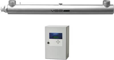 VGE Pro Low pressure lamp UV system Edelstahl 6 bar