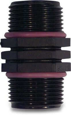 Tavlit Swivel nippel PP 10 bar buitendraad type Self Seal