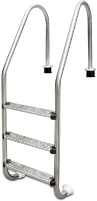 Flotide Tiefenbeckenleiter Edelstahl 316 Typ breites Modell
