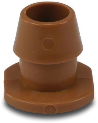 NaanDan Connector kunststof insteek x taper F bruin type stand 52