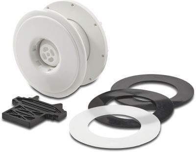 Ocean Inlet fitting ABS male thread white type Standard stainless steel inserts A4