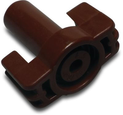 NaanDan Buse à tête en plastique 4,5mm marron type 233