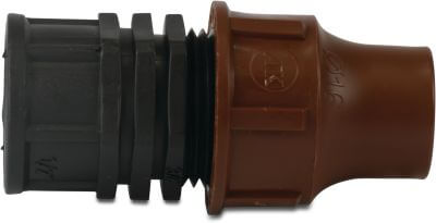Kupplung PP 6 bar lock x Innengewinde Braun